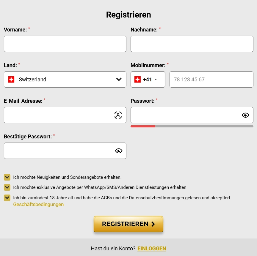 WinUnique Casino Anmeldung – Konto schnell erstellen und spielen